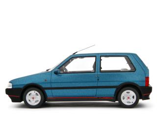 Fiat Uno Turbo i.e. 1.4 1990 BLU DELPHY Laudoracing 1:18 Resinemodell (Türen, Motorhaube... nicht zu öffnen!)